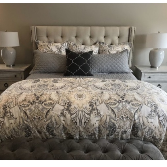 Pottery Barn Bedding Celeste Damask Duvet Cover Shams Poshmark